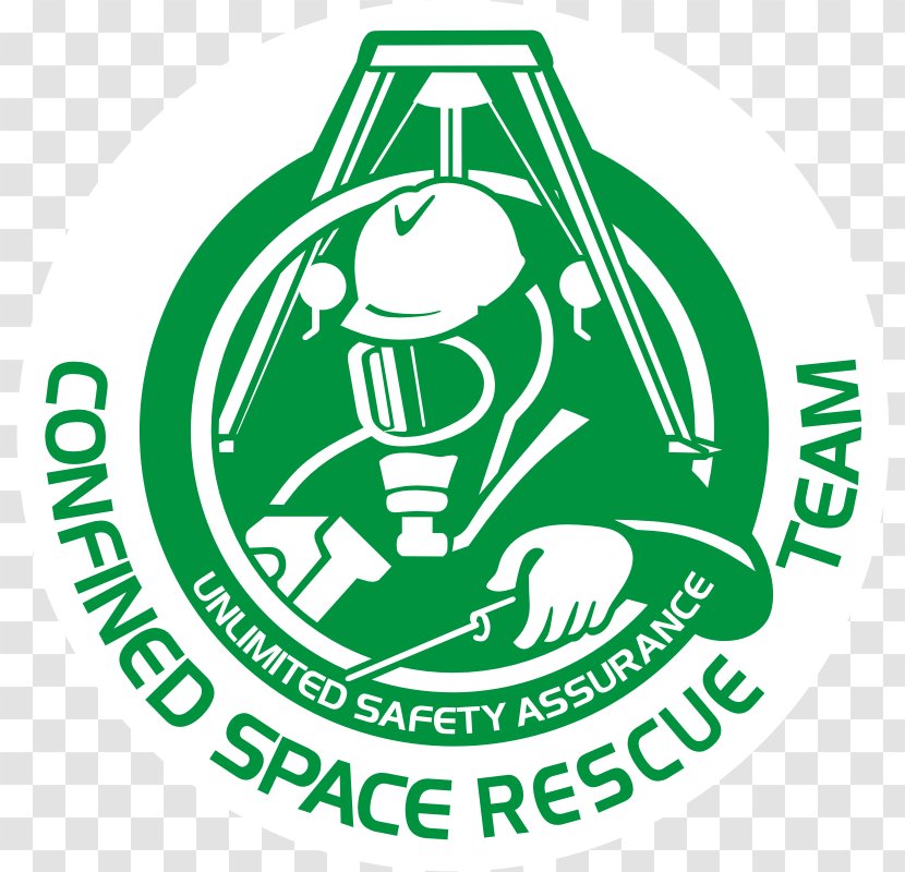 Confined Space Rescue Logo Rope - Decal - All Material Handling Inc Transparent PNG