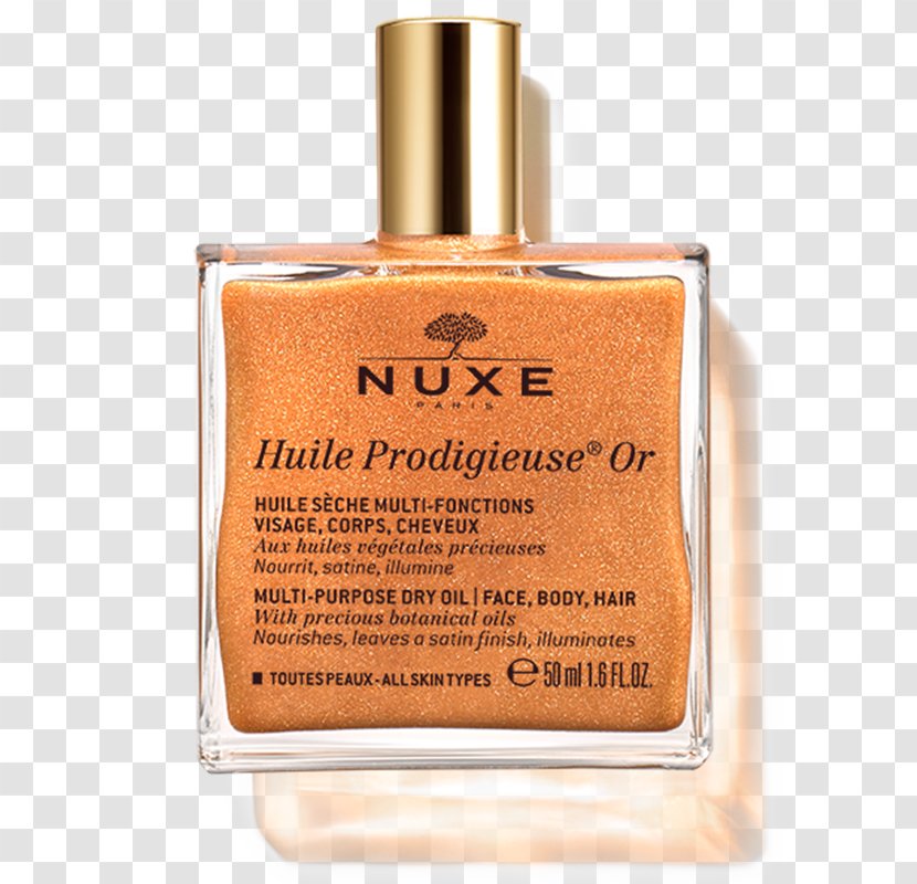 Nuxe Huile Prodigieuse Multi-Purpose Dry Oil Perfume Drying - Body Transparent PNG
