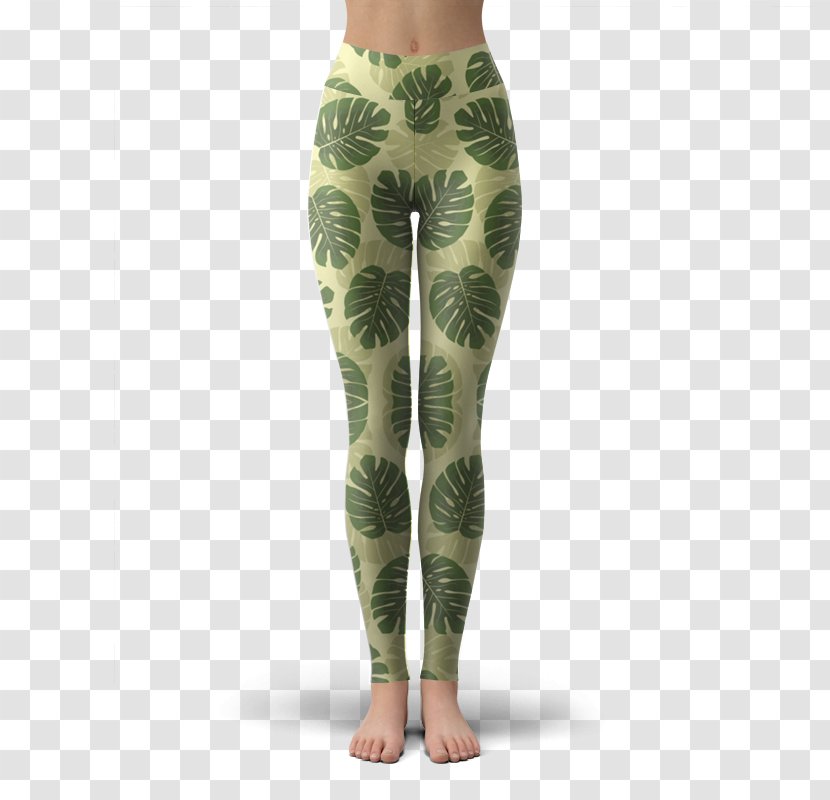 Leggings Stained Glass Pants - Trousers - Monstera Transparent PNG