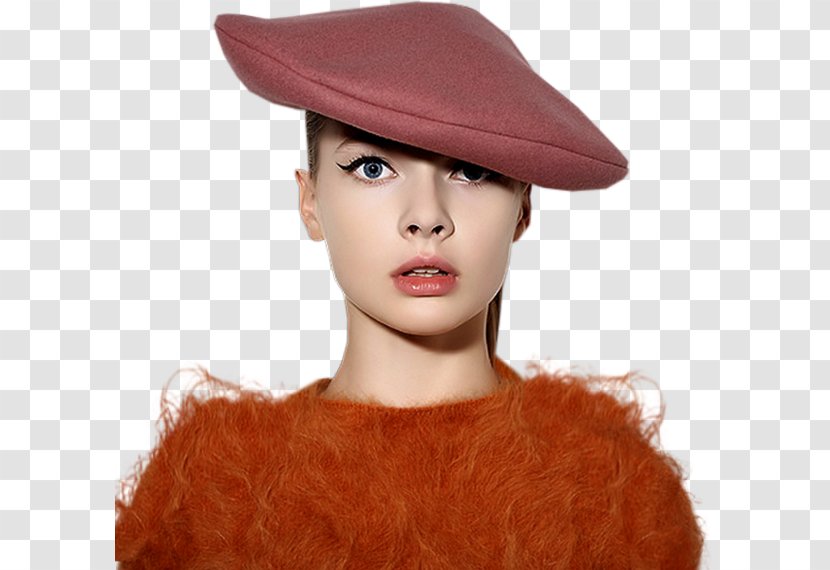 Sun Hat Fedora - Bayan Silhouette Transparent PNG