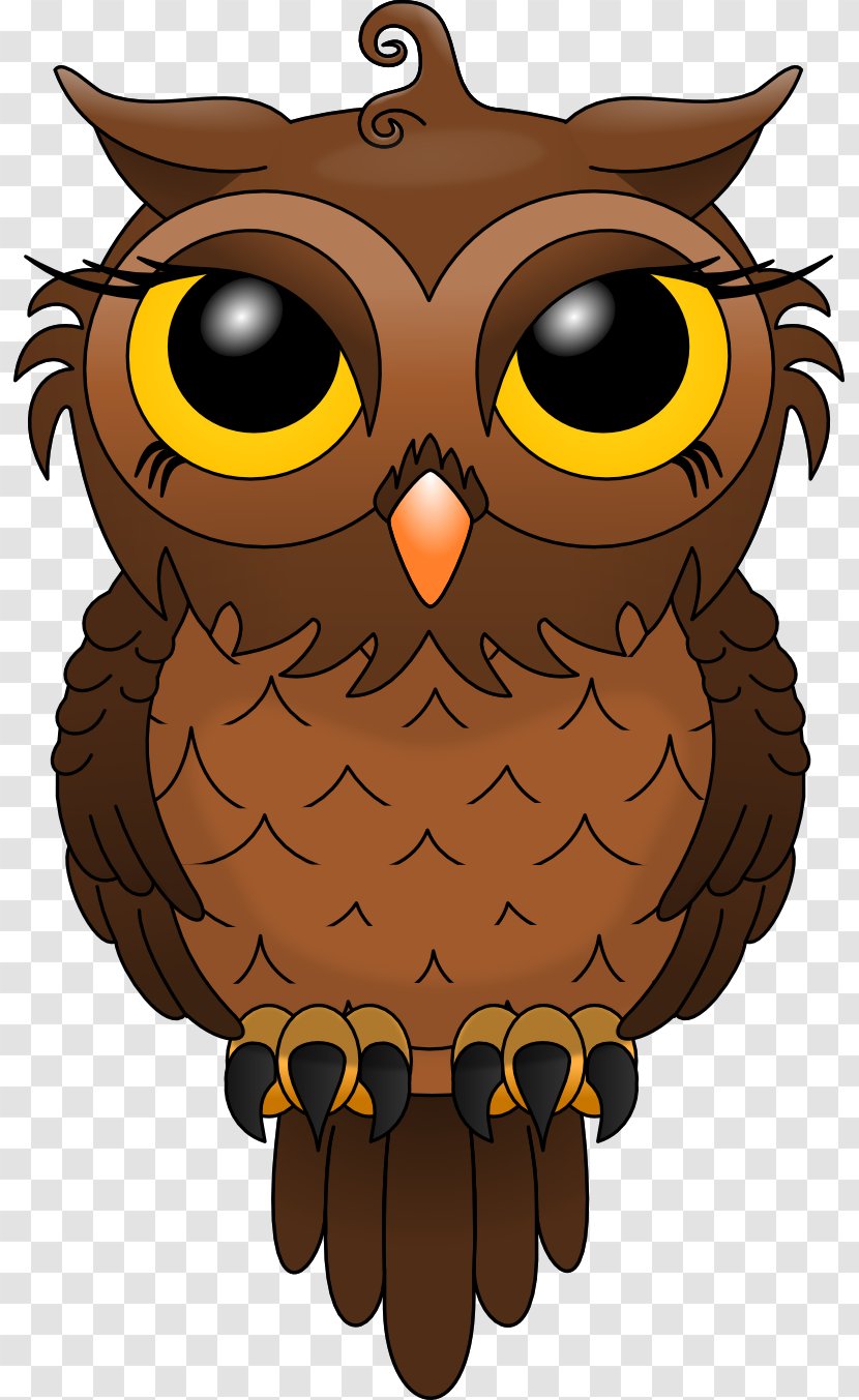 Owl Bird Clip Art Drawing Vector Graphics - Fictional Character Transparent PNG