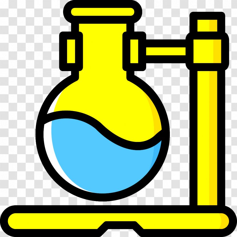 Laboratory Flasks - Yellow - Vector Packs Transparent PNG