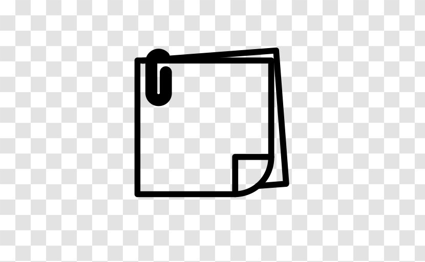 Post-it Note - Black And White - OFFICE JOB Transparent PNG