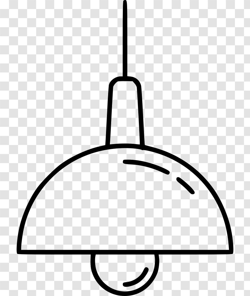 Pendant Light Fixture Incandescent Bulb LED Lamp - Monochrome Photography Transparent PNG