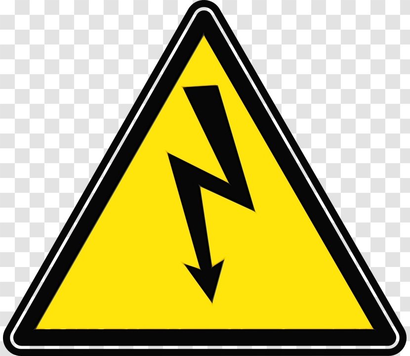 Lightning Vector Graphics Clip Art Image Thunderstorm - Signage - Warning Sign Transparent PNG