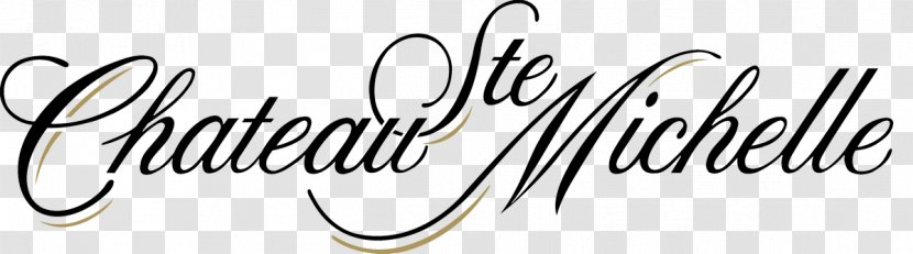 Chateau Ste. Michelle Calligraphy Brand Font Logo - Recreation - Ste Transparent PNG