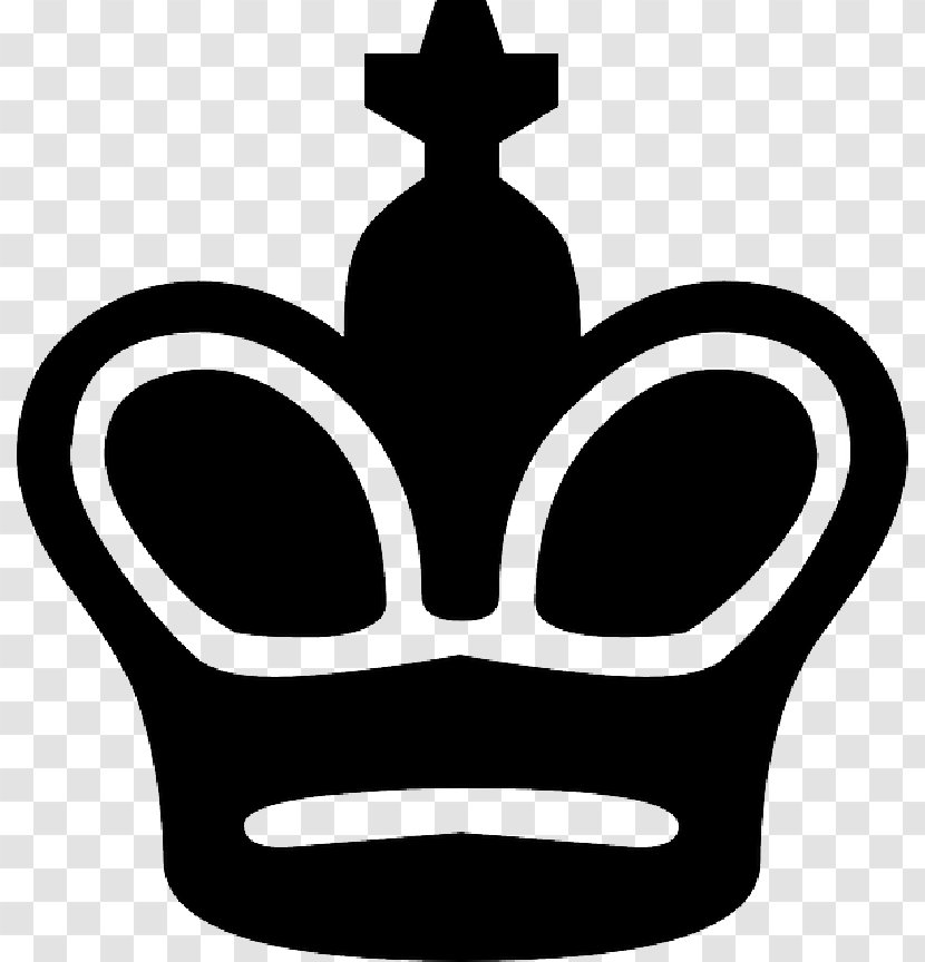 Chess Piece King White And Black In Queen - Crown - Play Game Transparent PNG