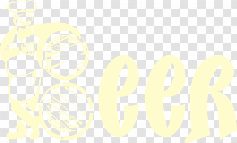 Brand Logo Font - Text - Yellow Cartoon Beer Transparent PNG