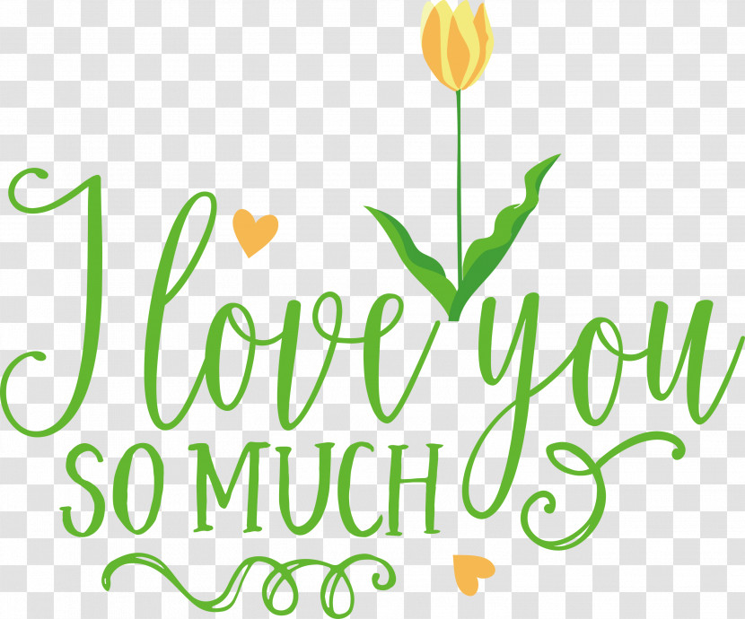 I Love You So Much Valentines Day Valentine Transparent PNG
