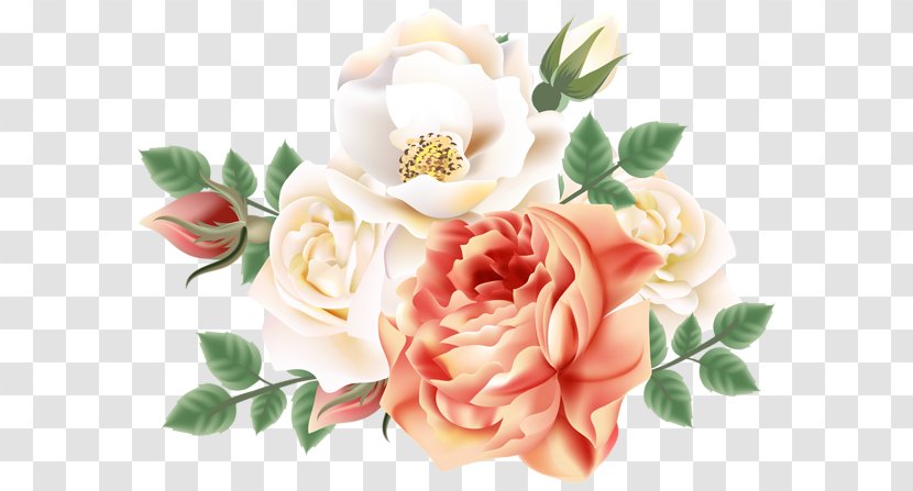 Garden Roses Flower Clip Art - Pink Flowers Transparent PNG