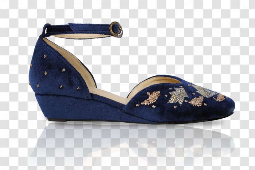 High-heeled Shoe Wedge Zardozi Sandal - Petal Transparent PNG