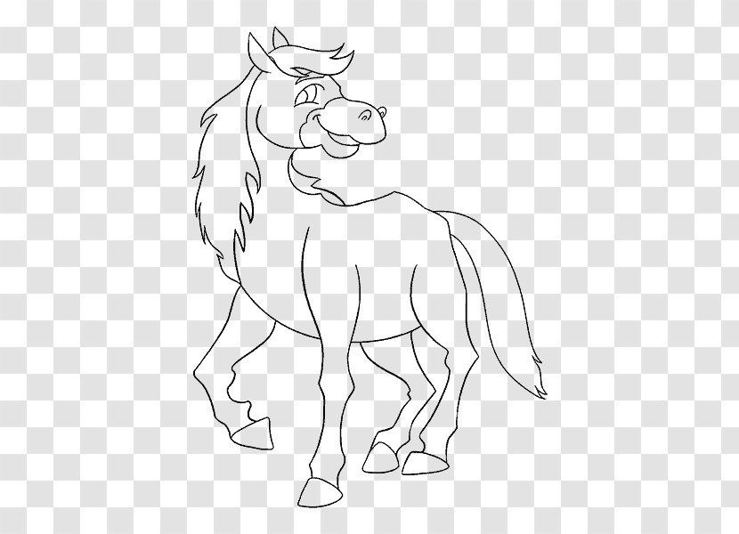 Horse Drawing Draw 50 Famous Cartoons - Mustang Transparent PNG