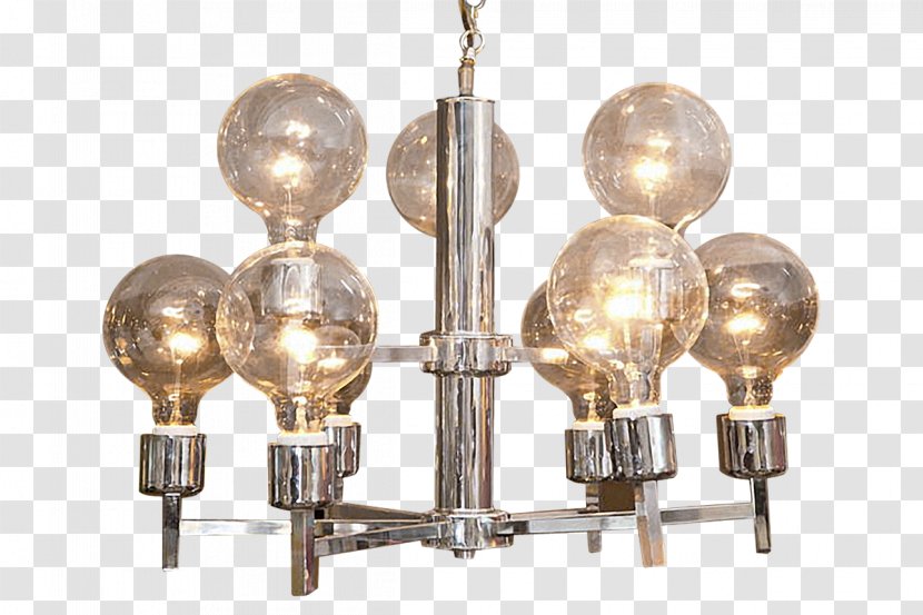 Chandelier 01504 - Brass - Modern Transparent PNG