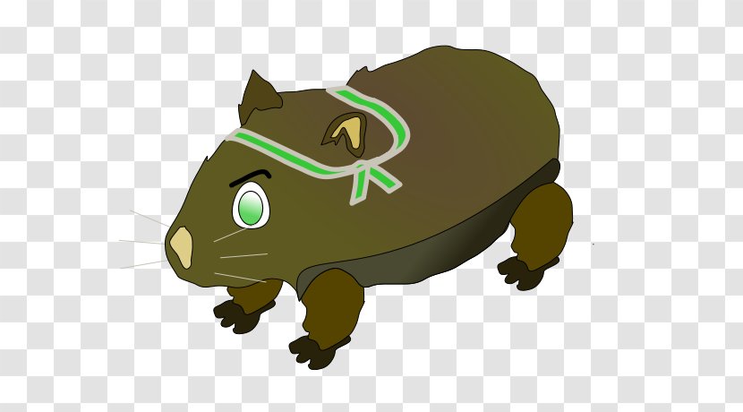 Wombat Clip Art - Organism - Cartoonwombat Transparent PNG