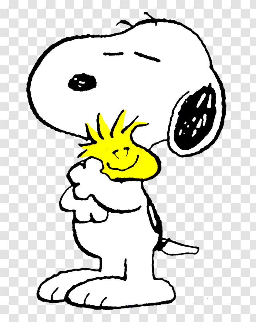 Snoopy Charlie Brown Woodstock Hug Peanuts - Silhouette Transparent PNG