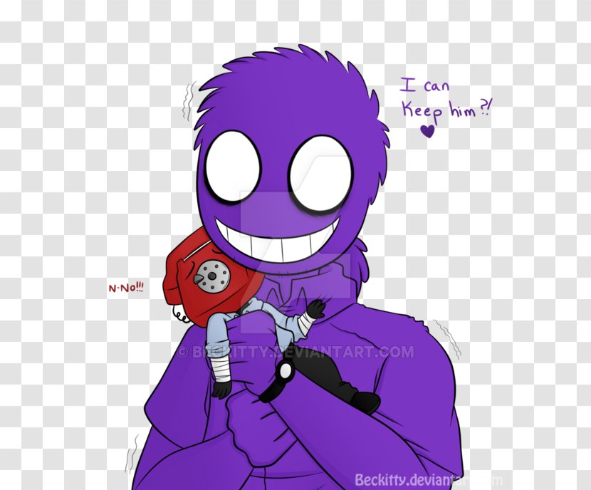 Five Nights At Freddy's 2 Freddy's: Sister Location Security Guard Clip Art - Love - Purple Guy Transparent PNG