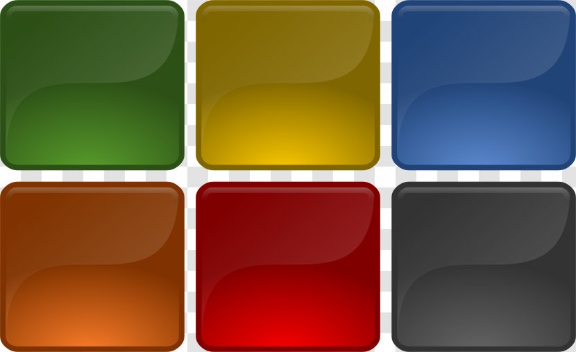 Button Red Clip Art - Free Content - Square Cliparts Transparent PNG