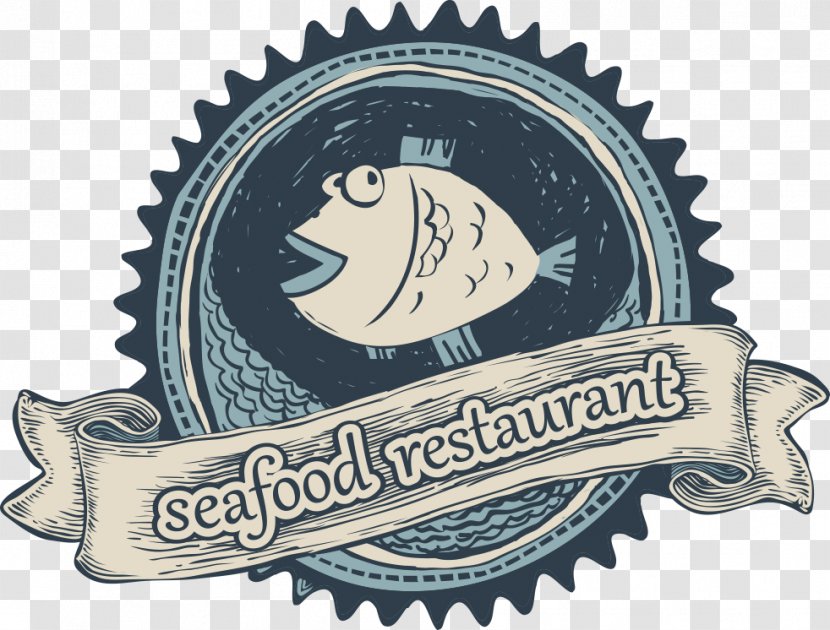Seafood Restaurant Illustration - Logo - Vector Cartoon Fish Icon Transparent PNG
