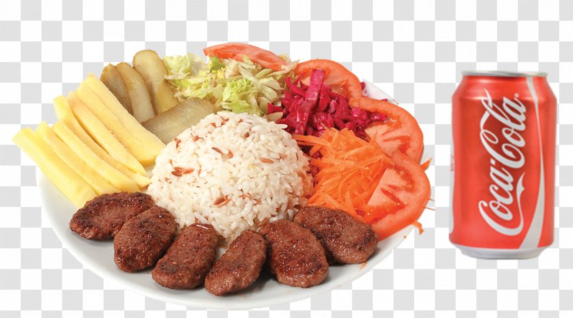 Full Breakfast Kofta Meatball Kebab Vegetarian Cuisine - Sausage Transparent PNG