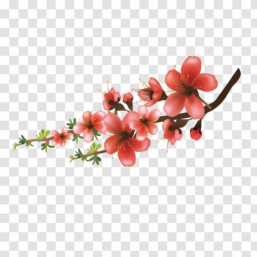 Quotation Value Of Life Love - Silhouette - Vector Japanese Pretty Cherry Blossoms Transparent PNG