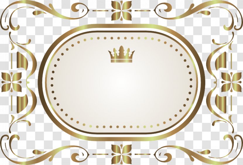 Crown Frame - Brand - Gold Transparent PNG