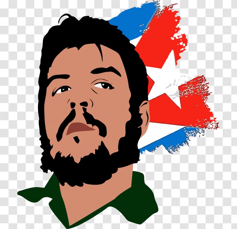 Che Guevara Flag Of Cuba Jesus - Moustache Transparent PNG