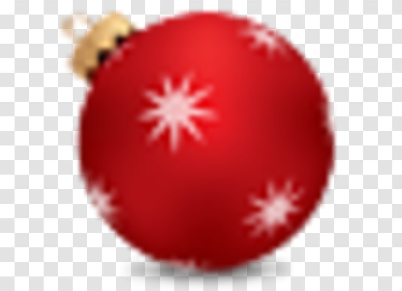 Christmas Ornament Decoration Ball Bombka - Red Transparent PNG