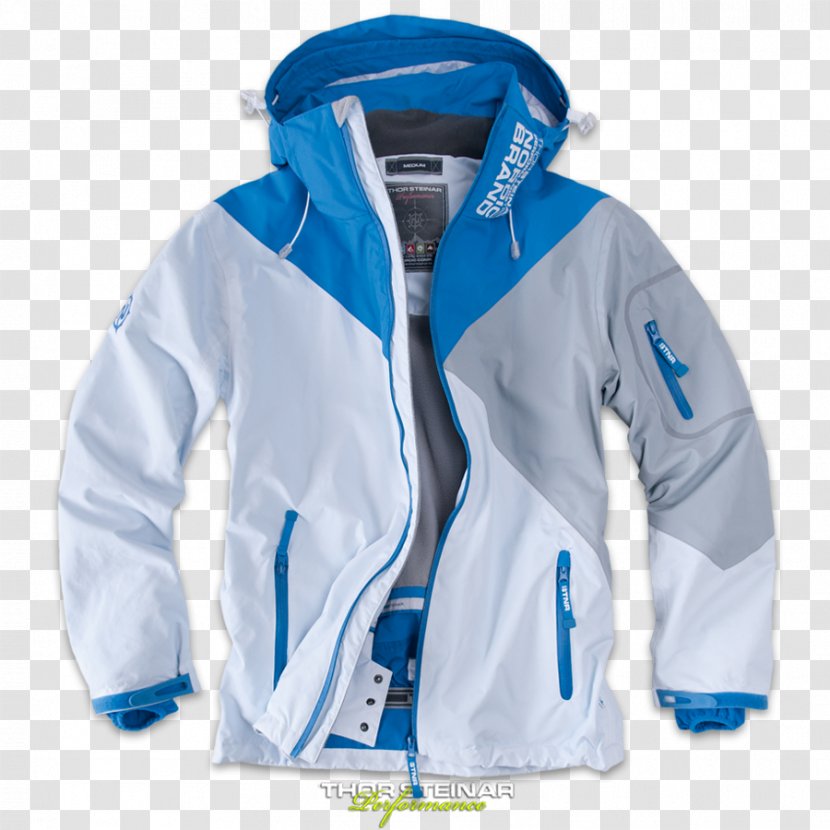 Hoodie Polar Fleece Bluza Jacket - Electric Blue Transparent PNG