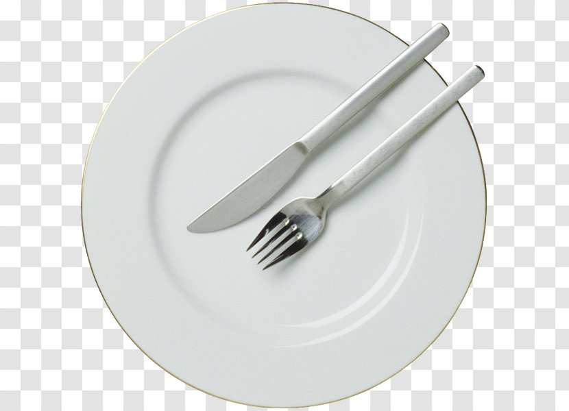 Knife Fork Plate Tableware Cloth Napkins - Glass Transparent PNG