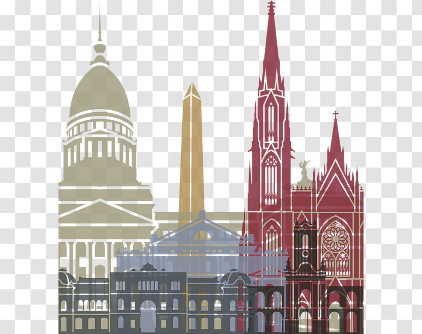 Buenos Aires Vector Graphics Painting Photography Illustration - Art - Architecture Transparent PNG