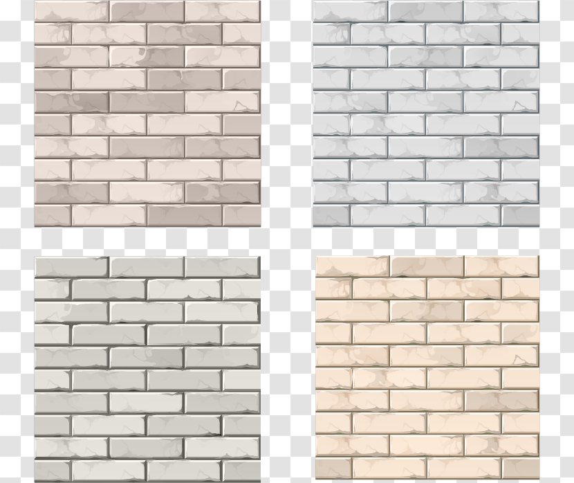 Stone Wall Brickwork - Texture - Light-colored Brick Picture Vector Material Transparent PNG