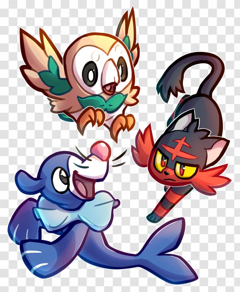 Alola Image Rowlet Kanto Drawing - Artwork Transparent PNG