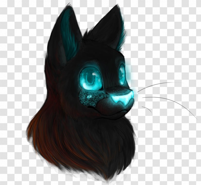 Whiskers Cat Snout Teal Ear - Small To Medium Sized Cats Transparent PNG