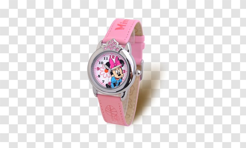 Clock Su1ea3n Phu1ea9m Child Watch Pink - Disney Watches Transparent PNG