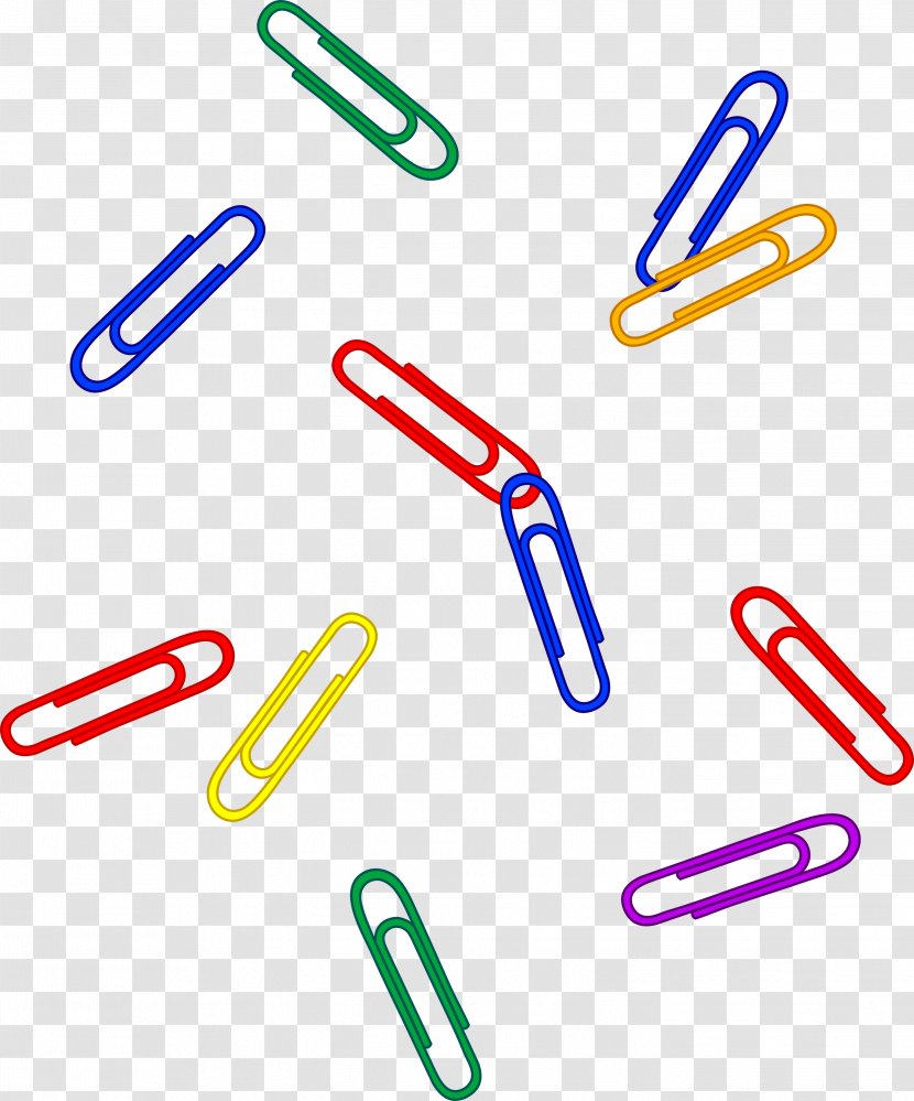 Paper Clip Plastic Art - Area - Picture Transparent PNG