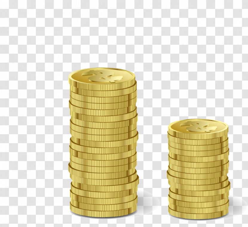 Loan Money Finance Compound Interest Investment - Cylinder - Gold Transparent PNG