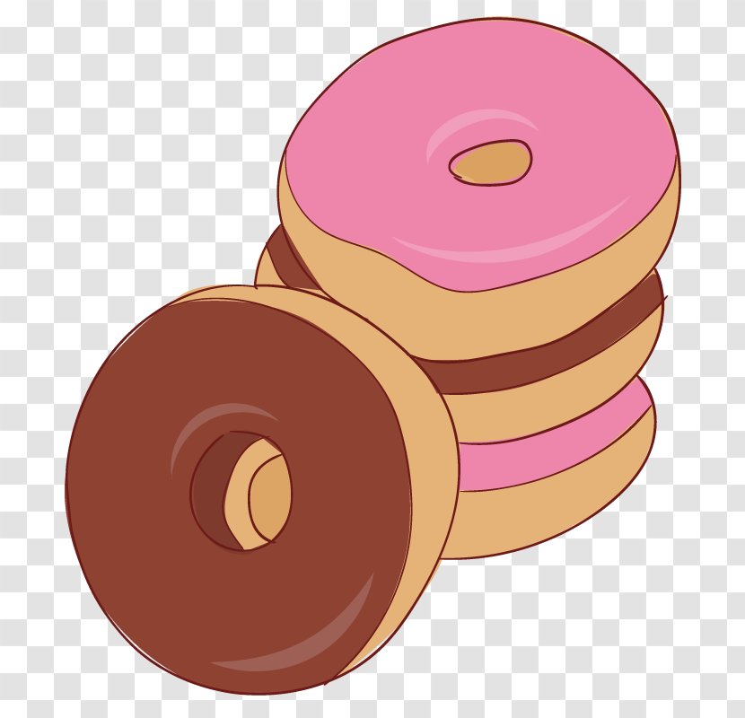 Doughnut Bakery Cartoon Chocolate - Cream - Donut Transparent PNG