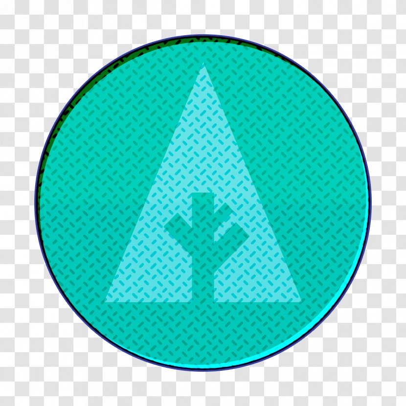 Forrst Icon - Green - Electric Blue Triangle Transparent PNG