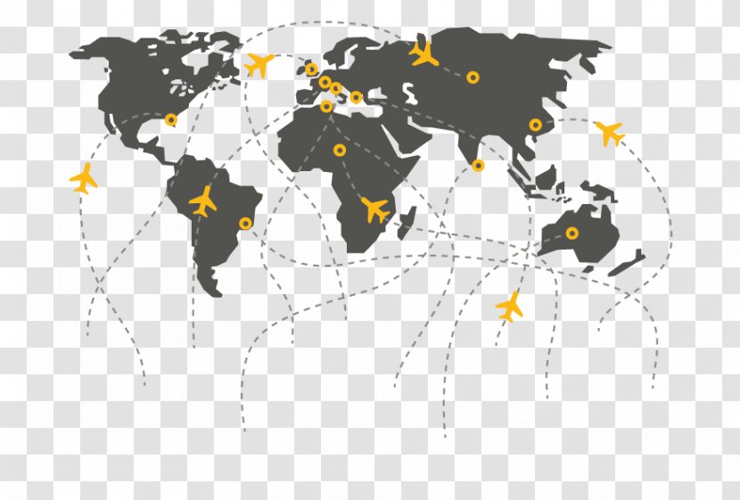 Earth World Map Globe - Flat Transparent PNG