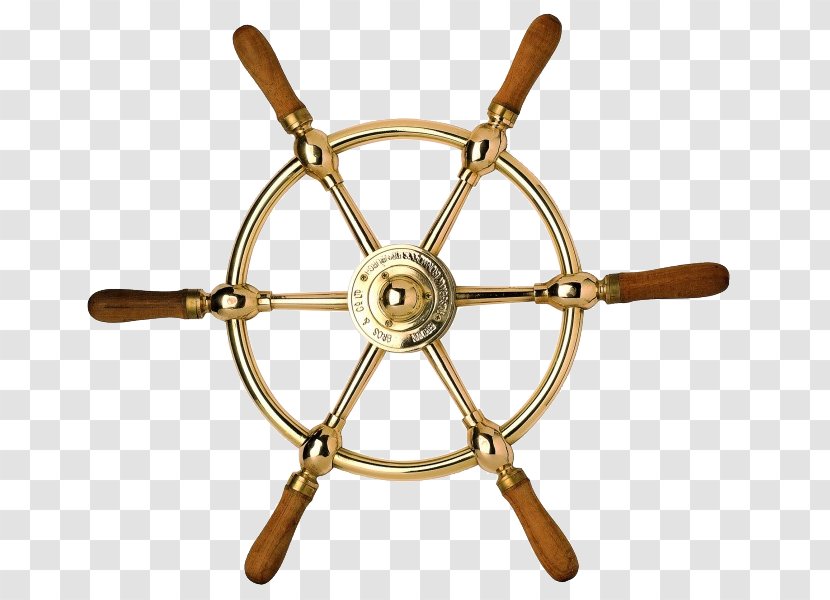 Ships Wheel Brass Rudder - Vectric - Ship Transparent PNG