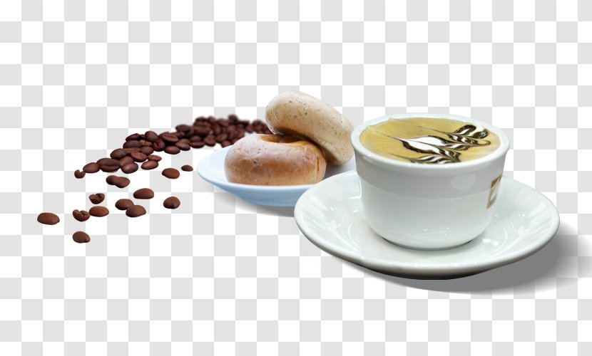 Coffee Cappuccino Cafe Bread - Cup Transparent PNG
