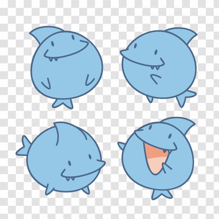 Hungry Shark Evolution Great White Clip Art - Area - Vector Cute Little Transparent PNG