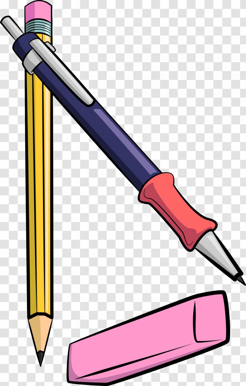 Eraser School Pencil - Office Supplies Transparent PNG