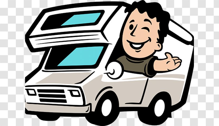 Travel Happy - Caravan - Truck Driver Moving Transparent PNG
