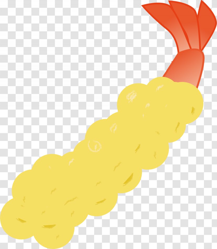 Clip Art Tempura Openclipart Shrimp Sushi - Yellow - Icon Transparent PNG