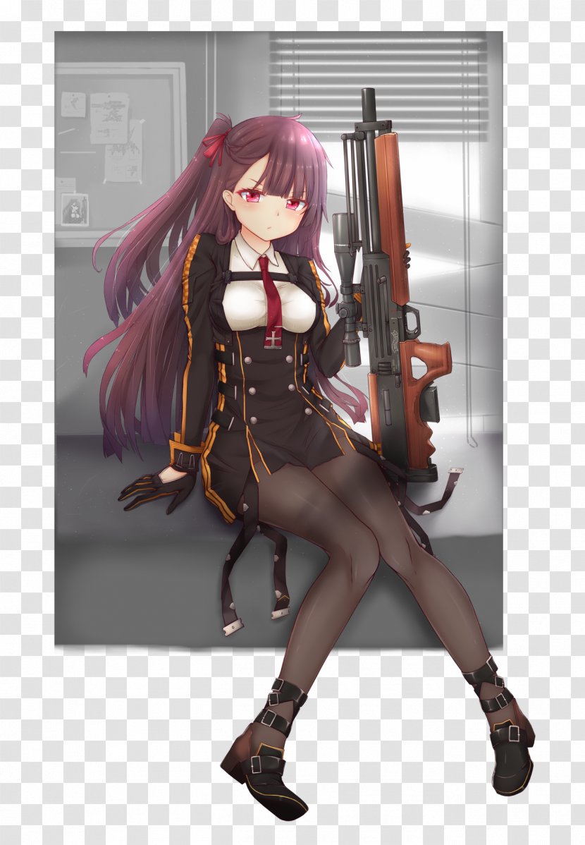 Girls' Frontline Desktop Wallpaper Walther WA 2000 Tablet Computers - Silhouette - Computer Transparent PNG