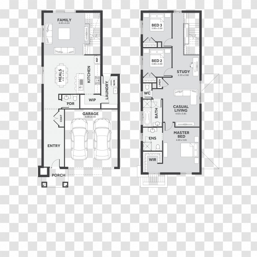 Floor Plan Furniture Line - Design Transparent PNG