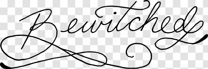 Calligraphy Handwriting Clip Art - Cartoon - Bewitched Transparent PNG
