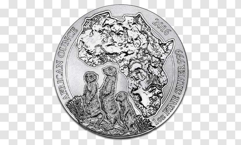 Meerkat Silver Coin Africa - Metal Transparent PNG