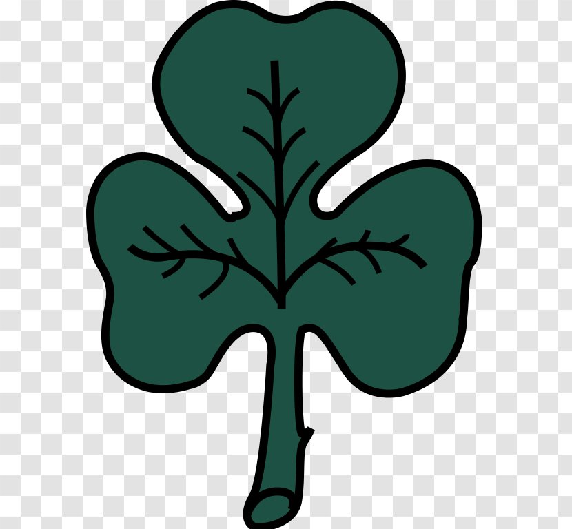 Flag Of Montreal Shamrock Ireland Wikipedia - Leaf Transparent PNG